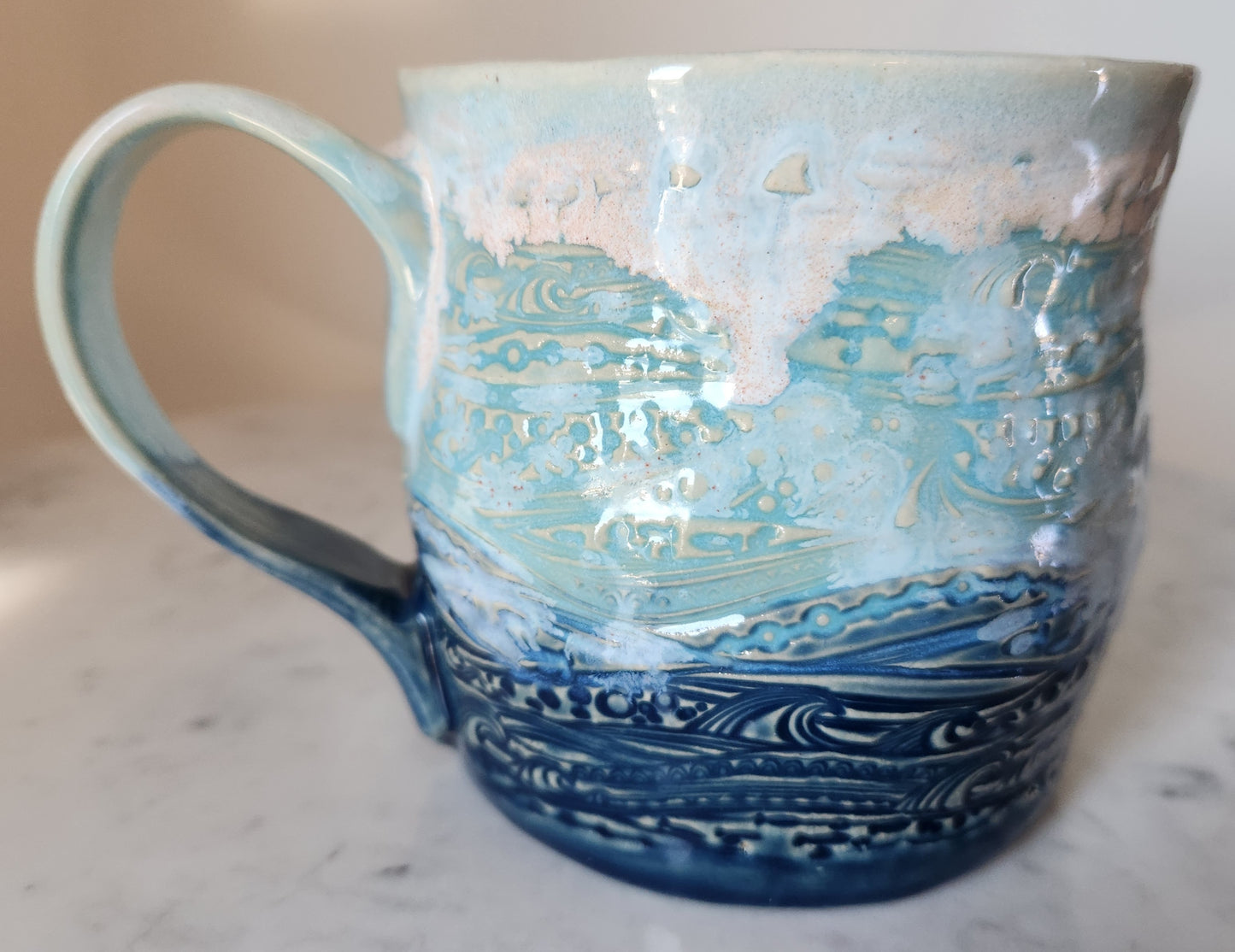 Mug Medium(Hand-built Waves)