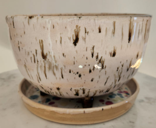 Planter with Base L (River Birch/Terrazzo) - P002