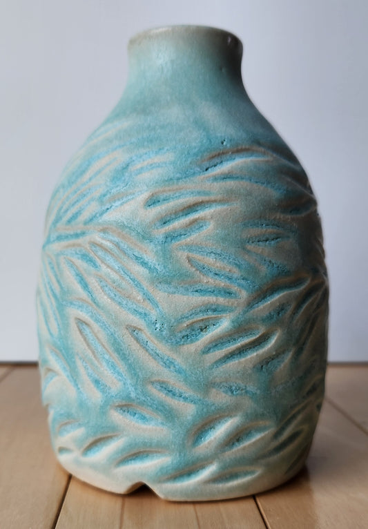 carved vase