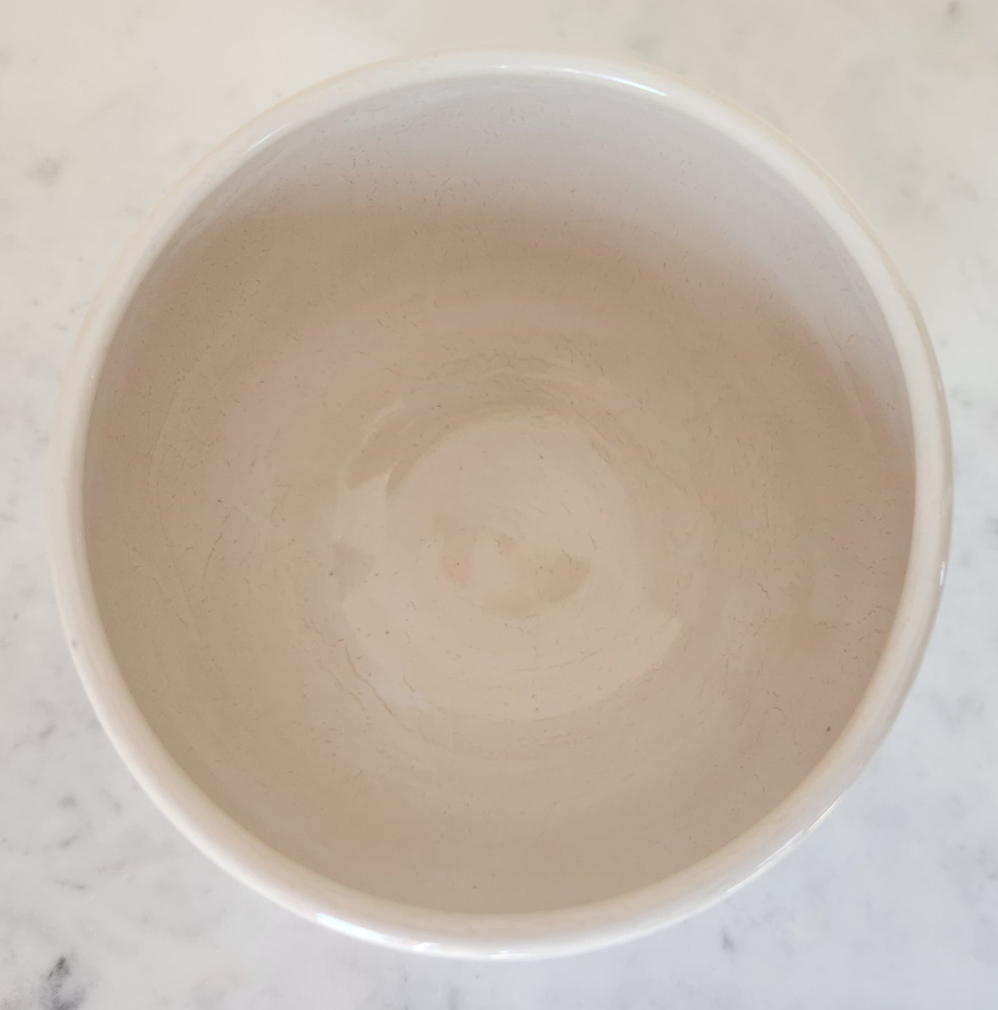 Bowl - Hand-carved, white