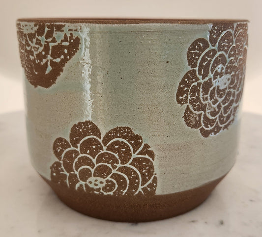 Planter M (Art Deco Green) - P007