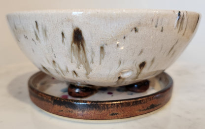 Berry Bowl w/ Base S/M (River Birch/Terrazzo)