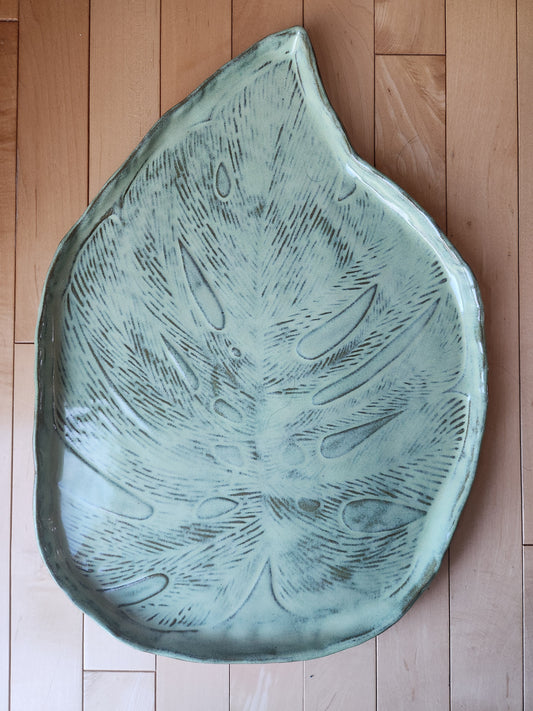 Platter XL (Green Leaf)