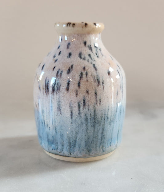 Vase XS - blush, blue, speck